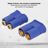 10 Set EC8 Plug 8mm Brass Gold Plated Male Female