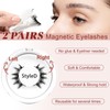 Higu clace Magnetic Eyelashes with Applicator Soft Magnetic Lashes Natural