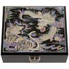 February Mountain Mother of Pearl Large Wooden Box with Hinged