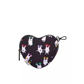 Cath Kidston London Womens Ladies Girls Foldaway Heart Shopper Shopping Shoulder Tote Bag Mini Monsters in Black