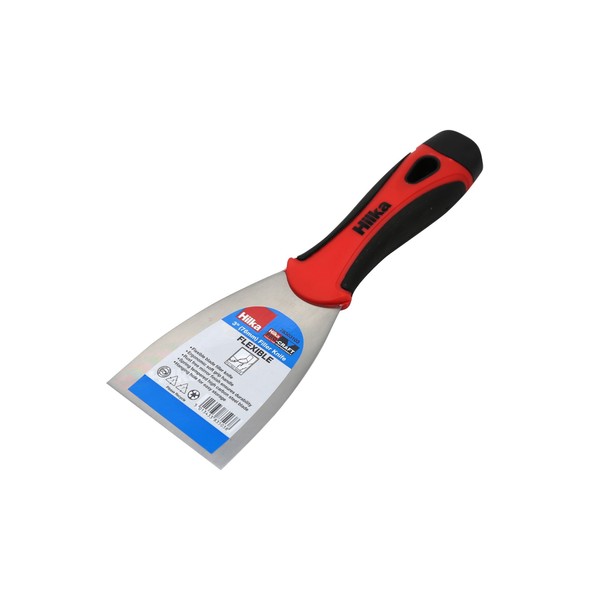 Hilka Tools 78303103 Filler Knife, Black/Red, 3-Inch/76 mm