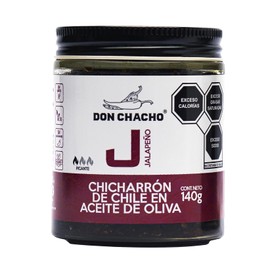 Chicharrón de Chile Jalapeño en Aceite de Oliva Don Chacho de 140 gr - El complemento perfecto para darle un toque picante y delicioso a tus platillos