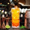 INFTYLE Clear Tiki Glasses Set of 8-14 oz Modern Bar