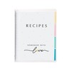 8.5 x 11 Waterproof Recipe Book Holds 300 Recipes, Blank