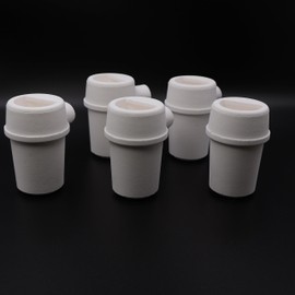 RUCYAI 1 Pcs Dental Lab Silica Quartz Zirconia Centrifugal Casting Crucibles