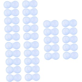 FRCOLOR Estuches Para Lentes De Contacto 30 Piezas Estuche Para Pupilentes De Plástico Con Marcado L/R Contenedor Ligero Para Viaje Casa Oficina Y Uso Diario