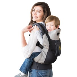LÍLLÉbaby 3-in-1 Ergonomic CarryOn Airflow Toddler Carrier with Lumbar Support & Breathable Mesh (25-60 lbs), Supportive & Comfortable, Multi-Position Carrying for Hiking & Travel (Charcoal/Silver)