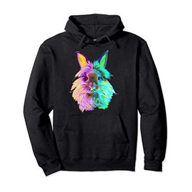 Colourful Lionhead Rabbit Pullover Hoodie