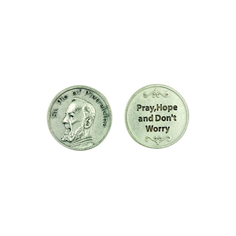 Patron Saint St Padre Pio of Pietrelcina Pocket Token with