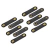 MECCANIXITY Pack of 10 Leather Cable Straps Cord Organizer 63x16mm
