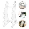 FOMIYES Transparent Acrylic Pen Holder for Desk, 2Pcs Eyeliner Eyebrow