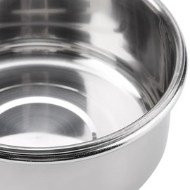 FTVOGUE Cuenco de alimentación de Agua Ajustable para Colgar, comedero para Loros y periquitos de Acero Inoxidable, Accesorio para Jaula de pájaros, Taza para Beber (M)