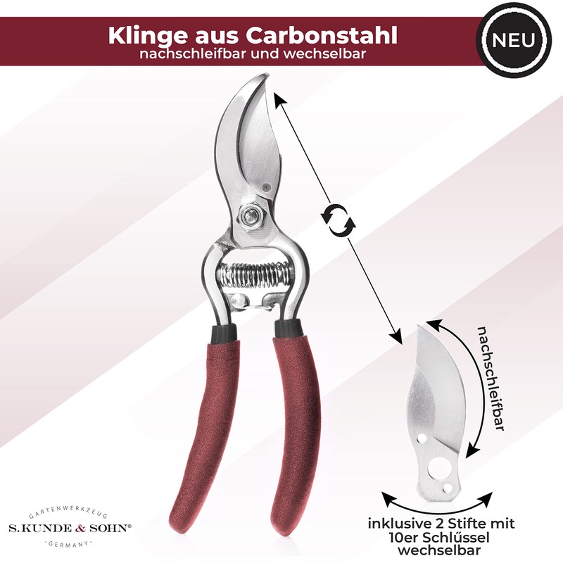 S. Kunde & Sohn Germany The lightest forged secateurs SKS6