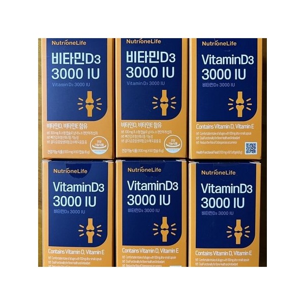 Nutrione Life Nutrione Vitamin D 3000 IU 60 tablets x 4 Total 240 tablets /stm