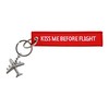 DonJordi Kiss Me Before Flight Keyring with Small Plane -