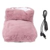 Electric Heated Foot Warmer Pink 5V USB Rechargeable Thickened Foot