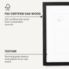 Opposite Wall - 50x70 cm - Black Solid Oak Wood