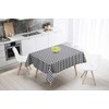 Ideal Textiles Gingham Black PVC Tablecloth, Easy Clean Table Cloth,