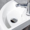 Small Bathroom Sink Wall Mounted Basin Triangle Corner Mini Sink