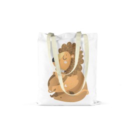 Le Jardin du Lin Printed Shopping Bag, Reusable Bag, Foldable, Fabric Bag with Two Long Handles, Size: 48 x 55 cm