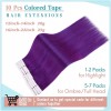 Runature Extensiones Cabello Humano 25gr 16in 10pz Púrpura