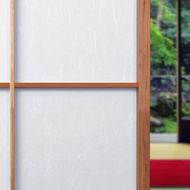 ONAO Japanese Shoji Paper Roll (37" x 23.6 ft) – Unryu Pattern with Natural Fibers, Shoji Screen Replacement Paper, Made in Japan