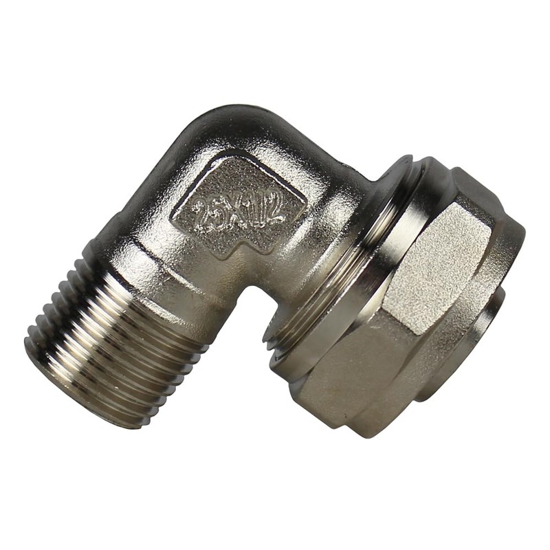 Maxline 90 Degree Elbow Fitting 3/4 Tubing x 1/2" Male