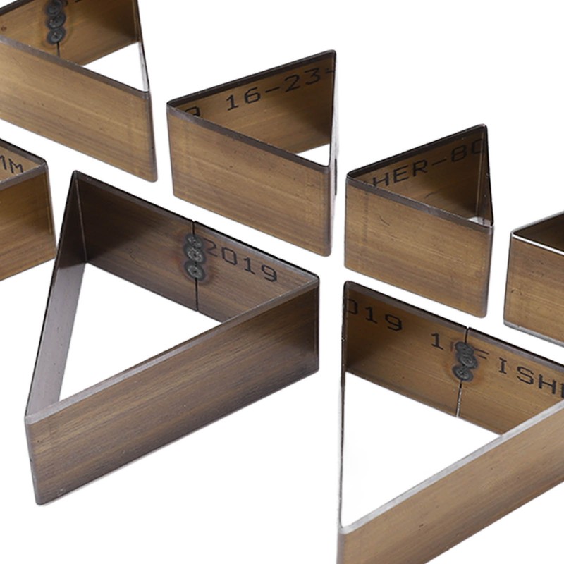 7Pcs Leather Die Cutter Hollow Punching Mold Triangular Different Sizes