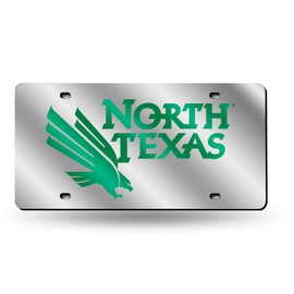 Rico North Texas Mean Green Acrylic License Plate Laser Tag