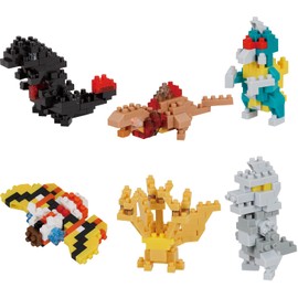 Kawada Nanoblock Mini Nano Godzilla NBMC_12S 1 Box = 6 Pieces, 6 Types in Total
