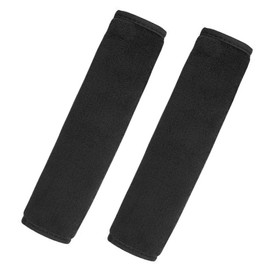 DELUXEFOX Seat Belt Covers 2 Pcs Seat Belt Pads Car Accessories Easy Installation Soft Comfortable Shoulder Neck Protection Shoulder Pads for Kids and Adults (Black)