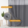eachope 1 Pack Fabric Snap-in Shower Curtain Liner Replacement,Compatible with