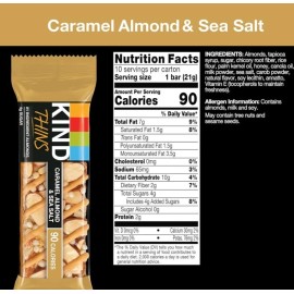 KIND THINS Caramel Almond & Sea Salt, Gluten Free, 100 Calories, 10 count Pack 1