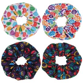 4PCS Easter Hair Ties Hair Scrunchies Rabbit Easter Eggs Elastic Hair Band Ponytail Holder Bracelet Ropes for Women