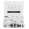 Didamx 210Pcs 304 Stainless Steel 8mm - 36mm External C-Clips Shaft Circlip Retaining Snap Ring Assortment Set