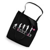 Cheerleading Evolution with Pink Pom Pom Tote Bag