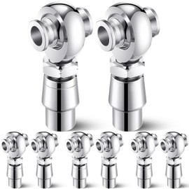 Otoolling 8 PCS 3/4 Heim Joints Rod End Kit Right and Left Thread 0.75 Chromoly Heim Joints Suspension Kit with Round Tube Adapter Misalignment Spacer Jam Nuts