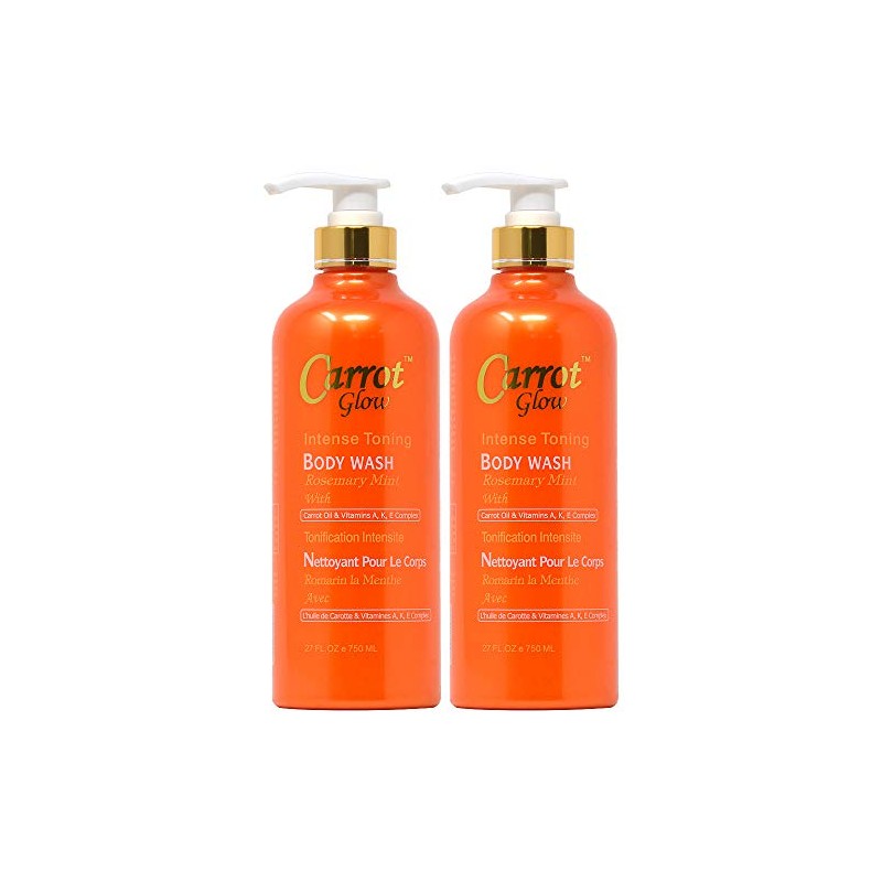 Carrot Glow Intense Toning Body Wash 27oz (Pack of 2)