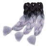 3 Pcs /300g 24'' Braiding Hair Extensions Ombre Jumbo Braiding