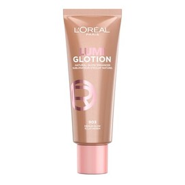 L'Oréal Paris Lumi Glotion Iluminador Hidratante Multiusos para Rostro y Cuerpo, Hidrata e Ilumina al Instante, Acabado Luminoso Natural, Textura Lige