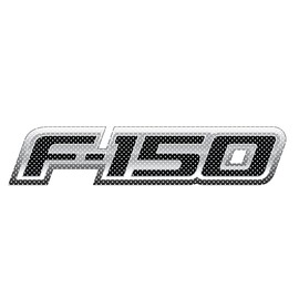 iPick Image for Ford F-150 2008 to 2014 Perforated Unobstructed View 12" Vinyl Window Film Adhesive Wrap Graphic Decal