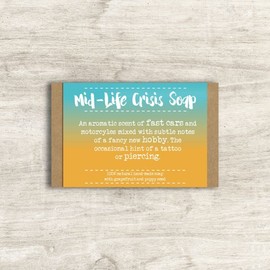 Mid-Life Crisis Soap Bar In Gift Box Novelty Gift Idea By Dandelion Stationery SP012