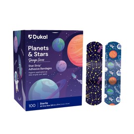 Dukal Planets & Stars Adhesive Bandages 3/4" x 3" (Box of 100)
