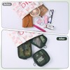 Puchifoda 8 Pcs Mesh Makeup Bag Nylon Zipper Pouch Clear