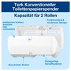 Tork Wall Mounted Toilet Roll Dispenser, White