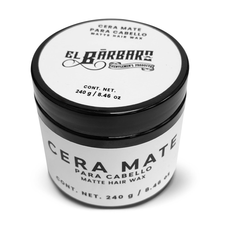 El Bárbaro Cera Mate Para Cabello, Barba y Bigote -