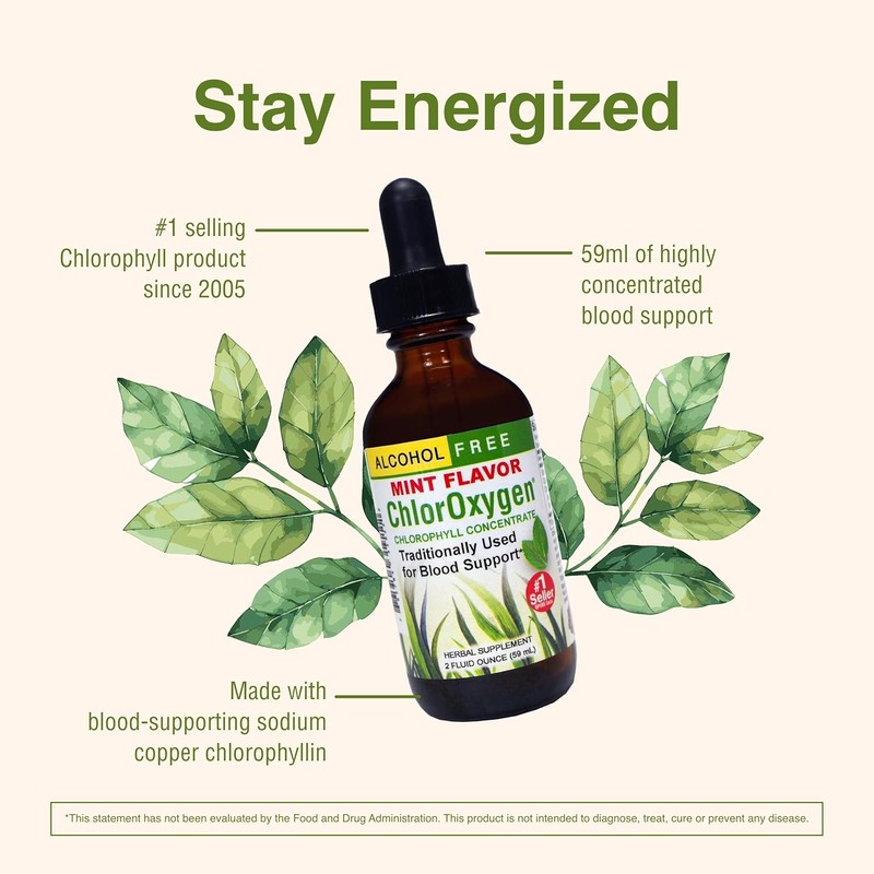 Herbs Etc. ChlorOxygen Chlorophyll Concentrate - Highly-Concentrated Energy Support -
