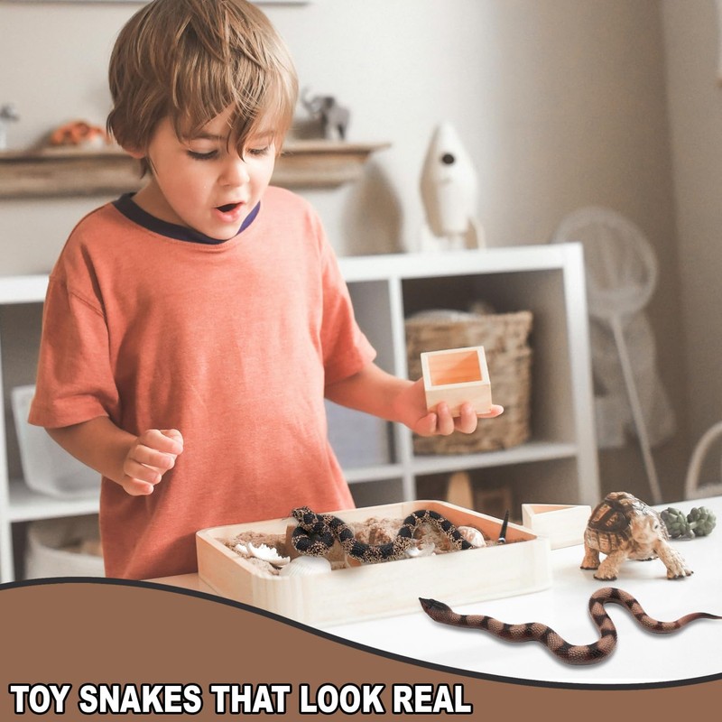 Rubber Snakes Fake Snake Rattlesnake - Realistic Keep Birds Away