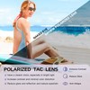 SIPHEW Polarized Mirrored Rectangle Sunglasses for Women| Trendy Designer Womens
