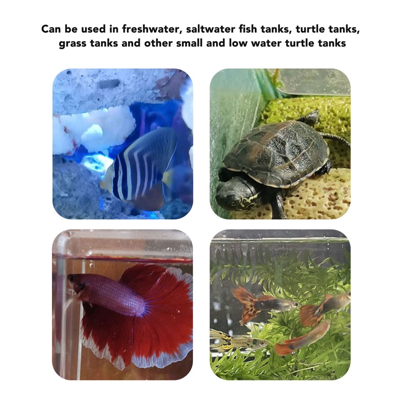 Mini Fish Tank Heater Adjustable 15W Betta Heater Small Aquarium